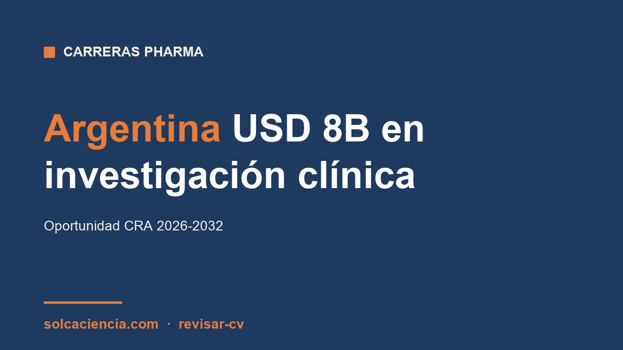 Argentina 2026-2032: USD 8B pharma y la oportunidad para CRA