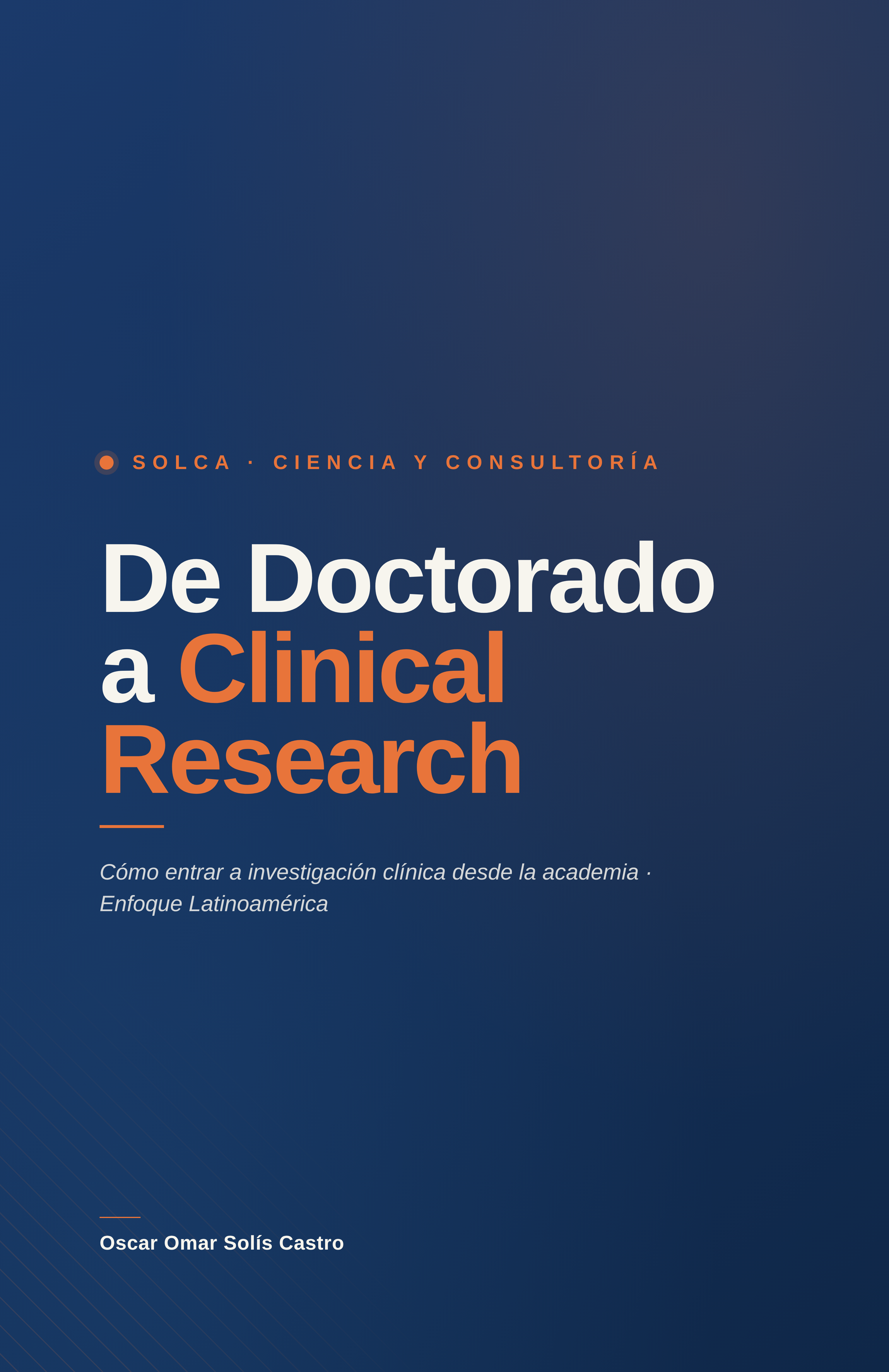 Portada · De Doctorado a Clinical Research